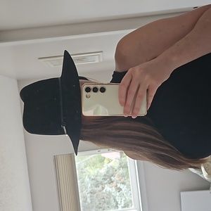 Janessa Leone Black Wool Hat